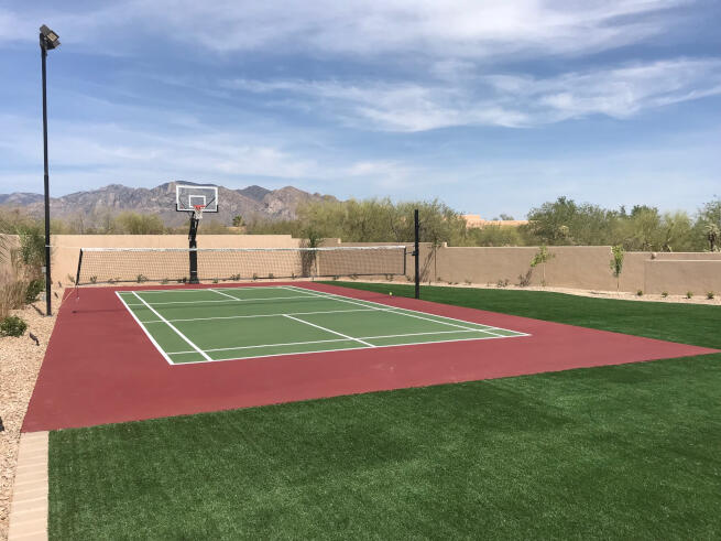 Oakley Pickleball Court and Basketball Net